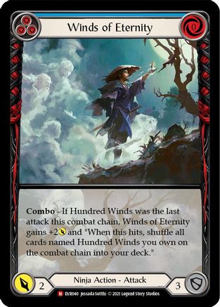 Image of Winds of Eternity [EVR040] (Everfest)  1st Edition Extended Art Rainbow Foil