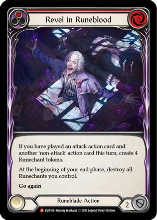 Image of Revel in Runeblood [EVR106] (Everfest)  1st Edition Normal