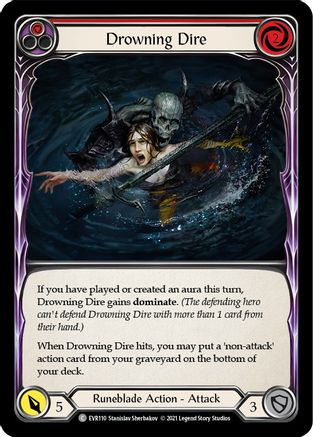 Image of Drowning Dire (Red) [EVR110] (Everfest)  1st Edition Normal