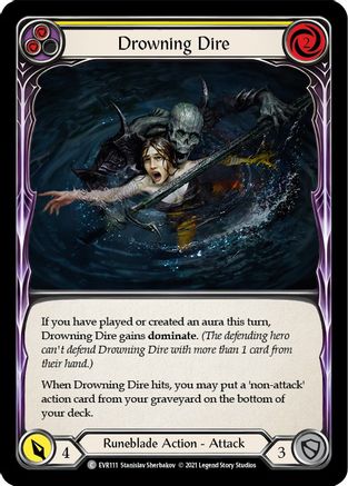 Image of Drowning Dire (Yellow) [EVR111] (Everfest)  1st Edition Normal