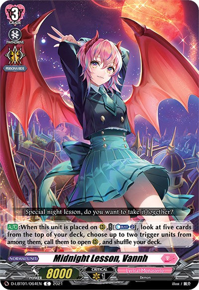 Image of Midnight Lesson, Vannh (D-LBT01/064EN) [Lyrical Melody]