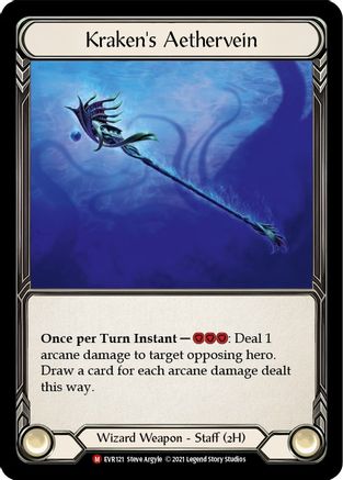 Image of Kraken's Aethervein [EVR121] (Everfest)  1st Edition Cold Foil