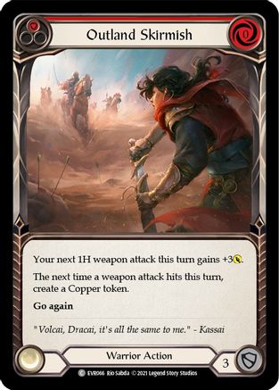 Image of Outland Skirmish (Red) [EVR066] (Everfest)  1st Edition Rainbow Foil