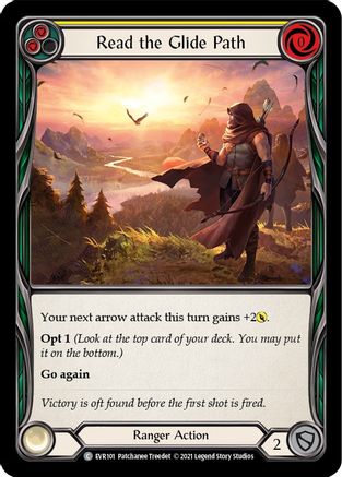 Image of Read the Glide Path (Yellow) [EVR101] (Everfest)  1st Edition Rainbow Foil