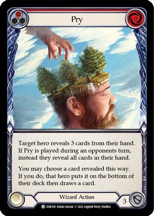 Image of Pry (Red) [EVR128] (Everfest)  1st Edition Rainbow Foil