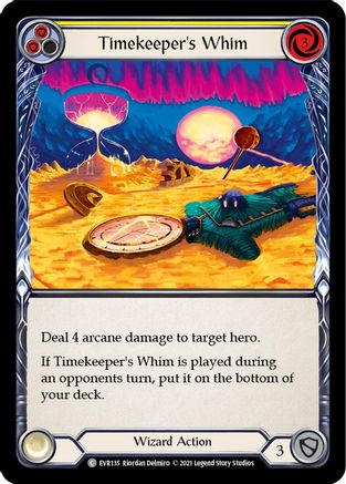 Image of Timekeeper's Whim (Yellow) [EVR135] (Everfest)  1st Edition Normal