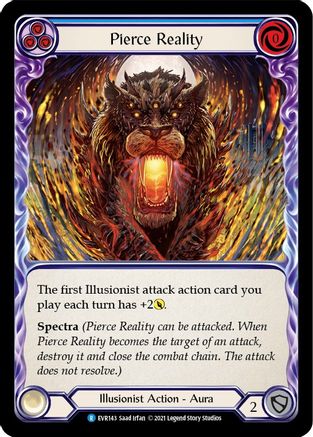 Image of Pierce Reality (Blue) [EVR143] (Everfest)  1st Edition Rainbow Foil