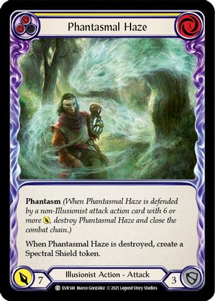 Image of Phantasmal Haze (Yellow) [EVR148] (Everfest)  1st Edition Rainbow Foil