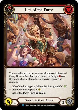 Image of Life of the Party (Red) [EVR161] (Everfest)  1st Edition Rainbow Foil