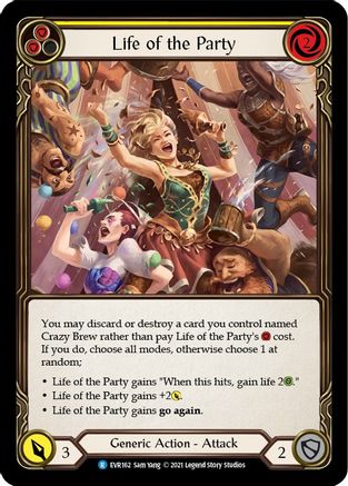 Image of Life of the Party (Yellow) [EVR162] (Everfest)  1st Edition Rainbow Foil
