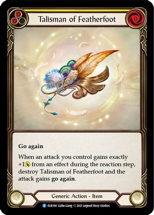 Image of Talisman of Featherfoot [EVR190] (Everfest)  1st Edition Normal