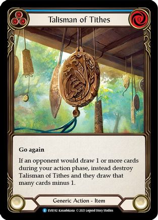 Image of Talisman of Tithes [EVR192] (Everfest)  1st Edition Normal