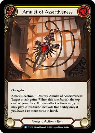 Image of Amulet of Assertiveness [EVR176] (Everfest)  1st Edition Normal