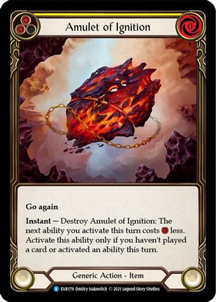 Image of Amulet of Ignition [EVR179] (Everfest)  1st Edition Normal