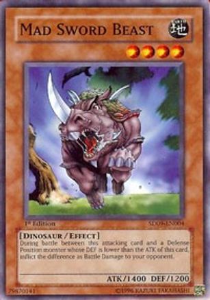 Image of Mad Sword Beast [SD09-EN004] Common