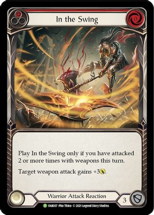 Image of In the Swing (Red) [FAB057] (Promo)  Rainbow Foil