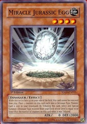 Image of Miracle Jurassic Egg [SD09-EN015] Common