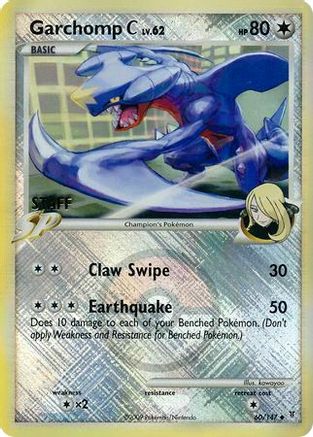 Image of Garchomp C (60/147) (Staff League Promo) [Platinum: Supreme Victors]