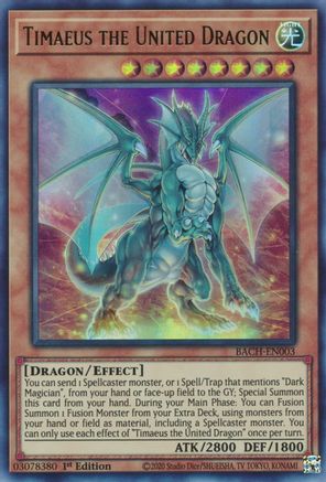 Timaeus the United Dragon [BACH-EN003] Ultra Rare