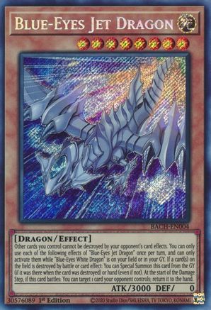 Image of Blue-Eyes Jet Dragon [BACH-EN004] Secret Rare