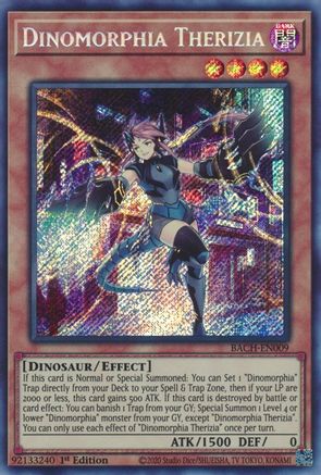 Image of Dinomorphia Therizia [BACH-EN009] Secret Rare