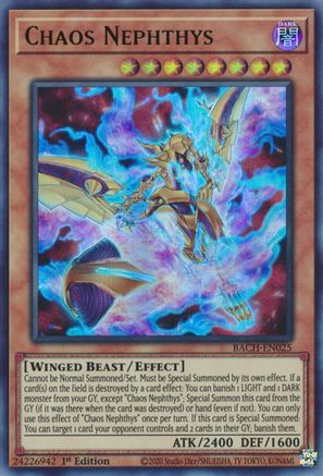 Image of Chaos Nephthys [BACH-EN025] Ultra Rare