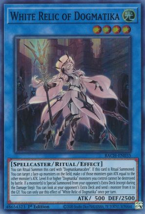 Image of White Relic of Dogmatika [BACH-EN035] Super Rare
