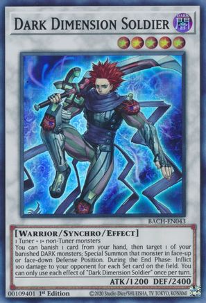Image of Dark Dimension Soldier [BACH-EN043] Super Rare
