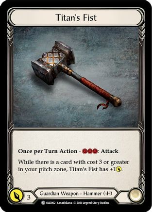 Image of Titan's Fist [OLD002] (Tales of Aria Oldhim Blitz Deck)  1st Edition Normal