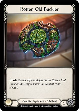 Image of Rotten Old Buckler [OLD003] (Tales of Aria Oldhim Blitz Deck)  1st Edition Normal