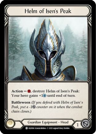 Image of Helm of Isen's Peak [OLD004] (Tales of Aria Oldhim Blitz Deck)  1st Edition Normal