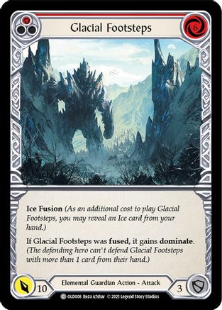 Image of Glacial Footsteps (Red) [OLD008] (Tales of Aria Oldhim Blitz Deck)  1st Edition Normal