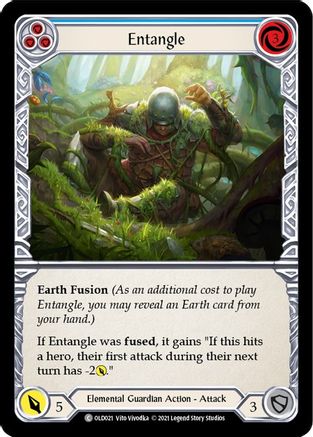 Image of Entangle (Blue) [OLD021] (Tales of Aria Oldhim Blitz Deck)  1st Edition Normal
