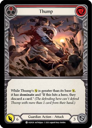 Image of Thump (Red) [OLD028] (Tales of Aria Oldhim Blitz Deck)  1st Edition Normal