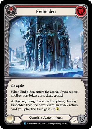 Image of Embolden (Red) [OLD030] (Tales of Aria Oldhim Blitz Deck)  1st Edition Normal