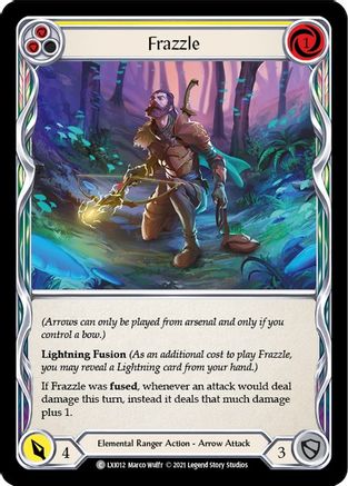 Image of Frazzle (Yellow) [LXI012] (Tales of Aria Lexi Blitz Deck)  1st Edition Normal