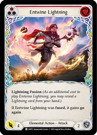 Image of Entwine Lightning (Red) [LXI013] (Tales of Aria Lexi Blitz Deck)  1st Edition Normal