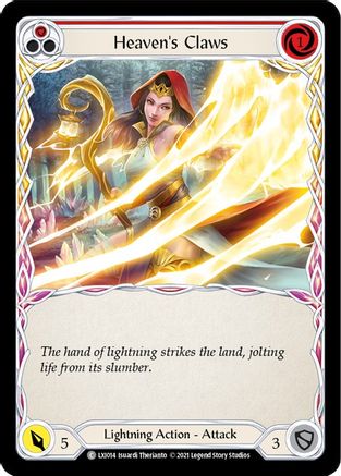 Image of Heaven's Claws (Red) [LXI014] (Tales of Aria Lexi Blitz Deck)  1st Edition Normal