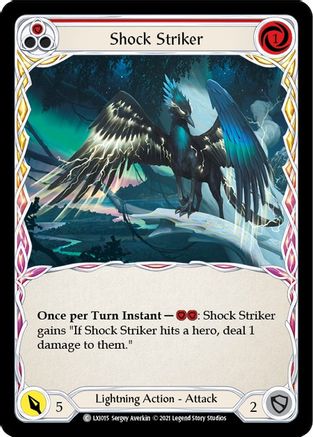 Image of Shock Striker (Red) [LXI015] (Tales of Aria Lexi Blitz Deck)  1st Edition Normal