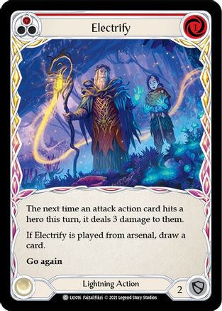 Image of Electrify (Red) [LXI016] (Tales of Aria Lexi Blitz Deck)  1st Edition Normal