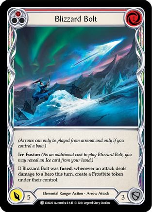 Image of Blizzard Bolt (Red) [LXI022] (Tales of Aria Lexi Blitz Deck)  1st Edition Normal