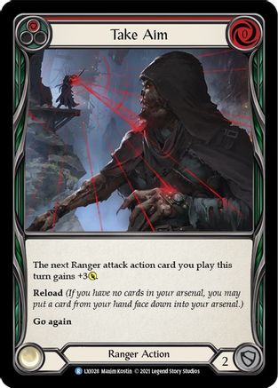 Image of Take Aim (Red) [LXI028] (Tales of Aria Lexi Blitz Deck)  1st Edition Normal