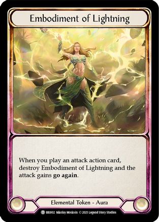 Image of Embodiment of Lightning // Embodiment of Earth [BRI002/BRI003] (Tales of Aria Briar Blitz Deck)  1st Edition Normal