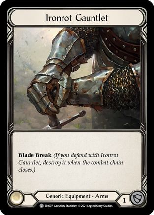 Image of Ironrot Gauntlet [BRI007] (Tales of Aria Briar Blitz Deck)  1st Edition Normal