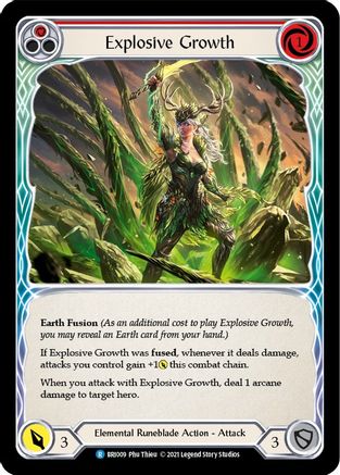 Image of Explosive Growth (Red) [BRI009] (Tales of Aria Briar Blitz Deck)  1st Edition Normal