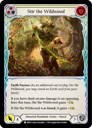 Image of Stir the Wildwood (Yellow) [BRI013] (Tales of Aria Briar Blitz Deck)  1st Edition Normal