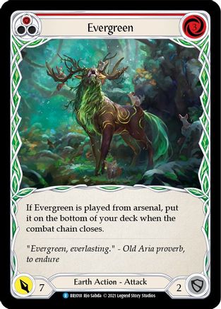 Image of Evergreen (Red) [BRI018] (Tales of Aria Briar Blitz Deck)  1st Edition Normal