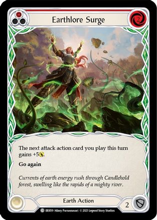 Image of Earthlore Surge (Red) [BRI019] (Tales of Aria Briar Blitz Deck)  1st Edition Normal