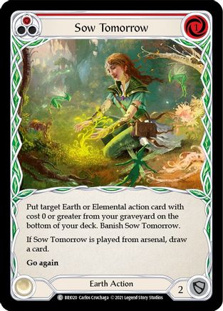 Image of Sow Tomorrow (Red) [BRI020] (Tales of Aria Briar Blitz Deck)  1st Edition Normal