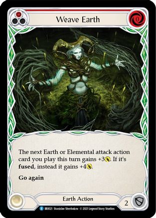 Image of Weave Earth (Red) [BRI021] (Tales of Aria Briar Blitz Deck)  1st Edition Normal